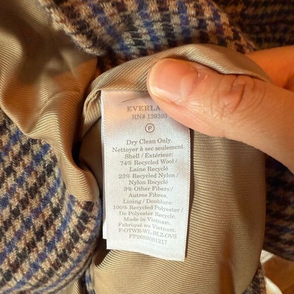 Everlane The Rewool Oversized Blazer Size 8 - Picture 10 of 12